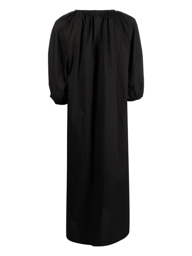 Black Wrap Organic Cotton Dress