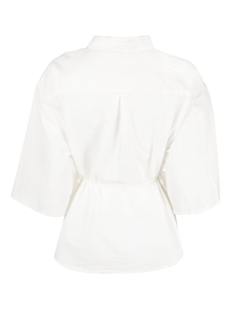 White Organic Cotton Seersucker Pyjamas