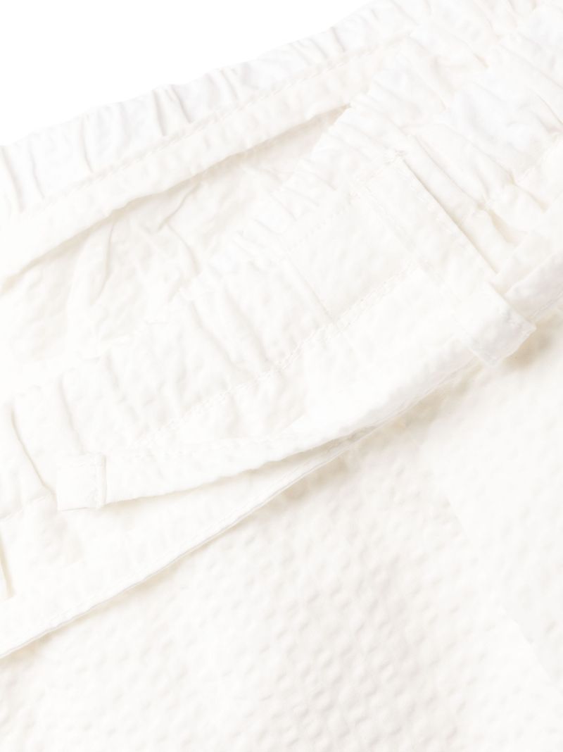 White Organic Cotton Seersucker Pyjamas