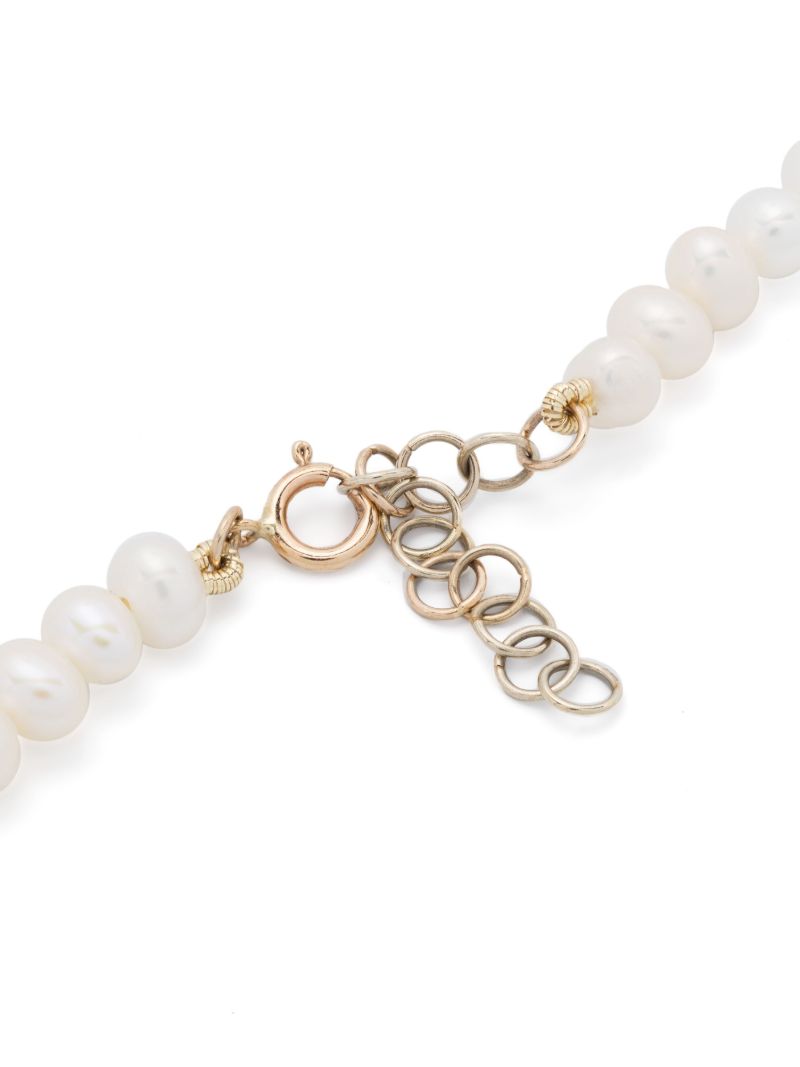 9k Yellow Gold Chelsea NÃ_x0082_Â°2 Pearl and Diamond Necklace