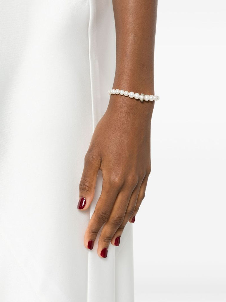 9k Yellow Gold Chelsea NÃ_x0082_Â°2 Pearl and Diamond Bracelet