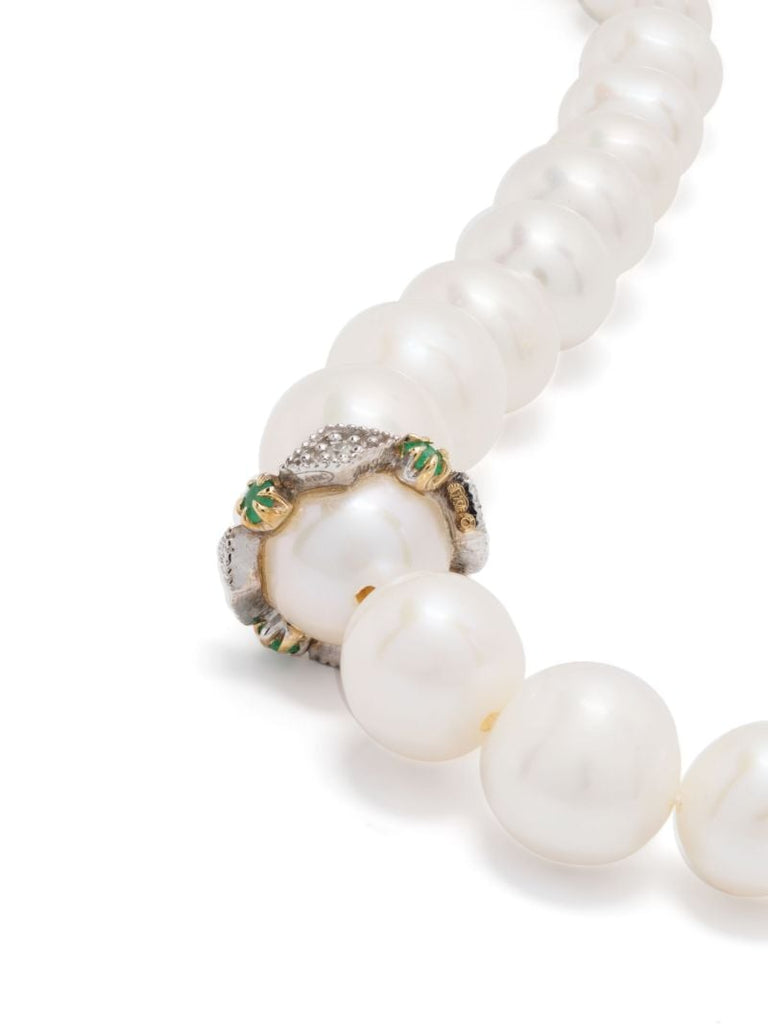 9k Yellow Gold Chelsea NÃ_x0082_Â°2 Pearl and Diamond Bracelet
