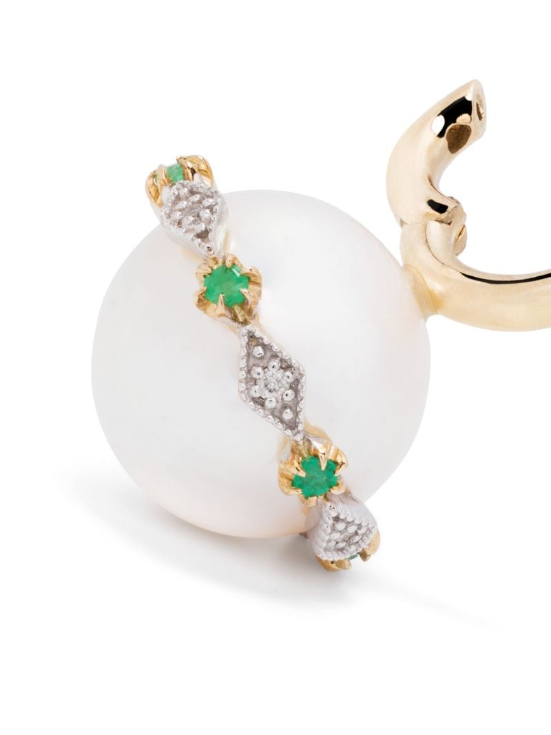 9k Yellow Gold Chelsea NÃ_x0082_Â°4 Pearl and Diamond Earring