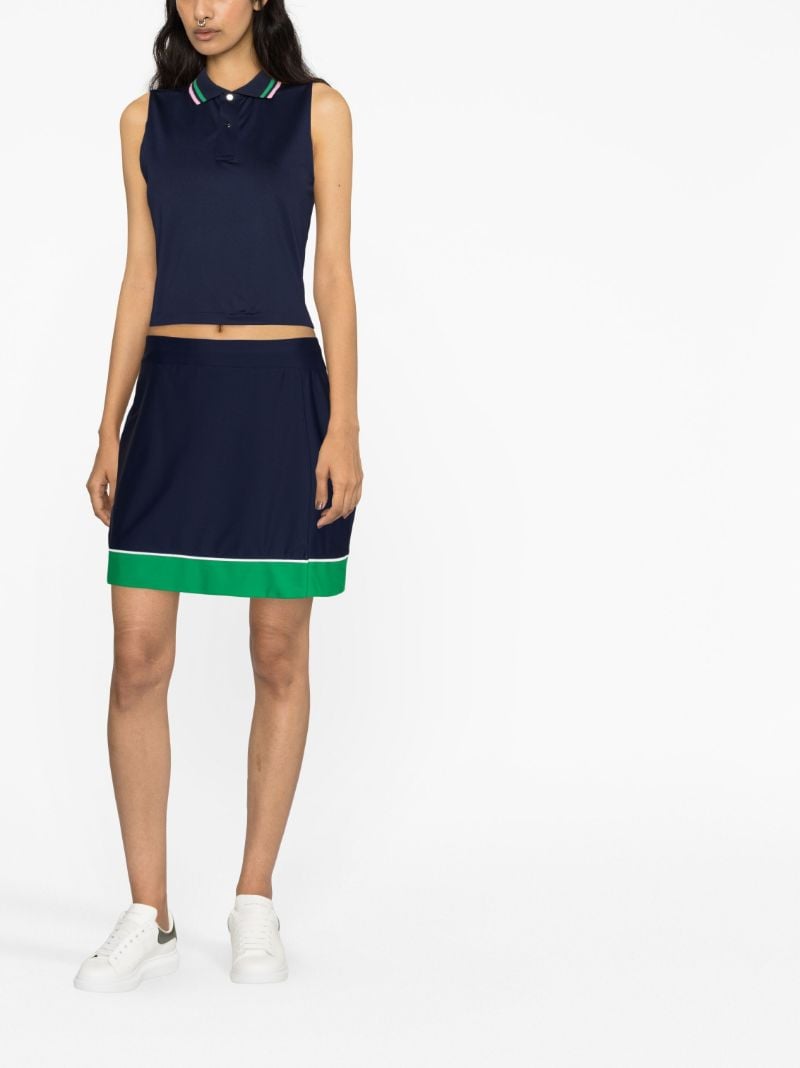 Blue Sleeveless Golf Polo Shirt