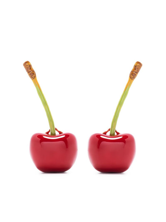 Gold-tone Les Boucles Cerise Drop Earrings