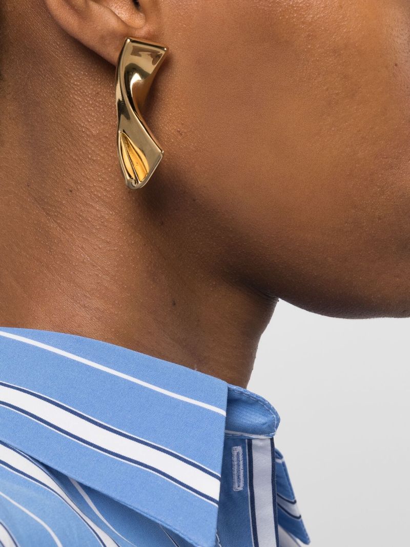 Gold-tone Les Boucles J Earrings