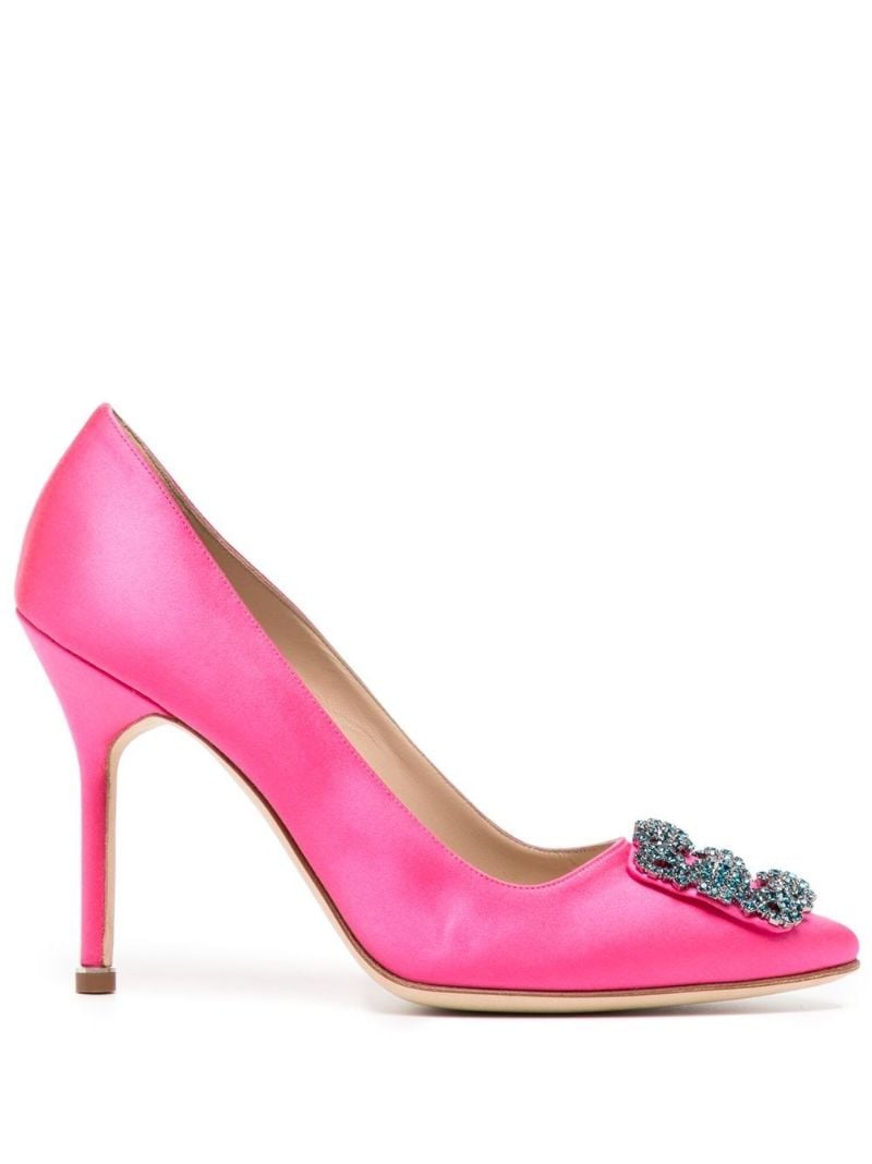 Pink Hangisi 105 Satin Pumps