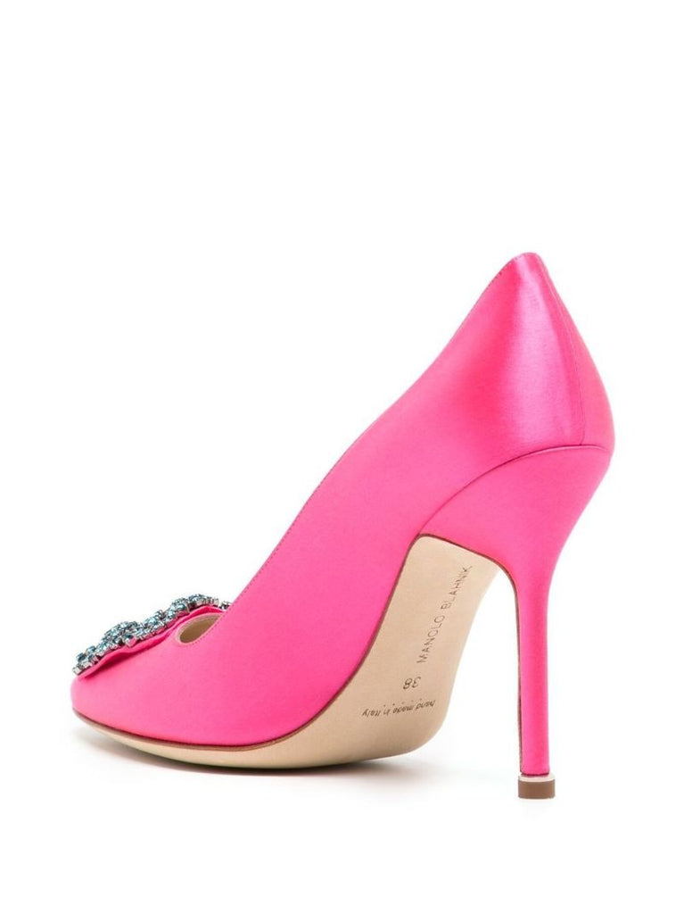 Pink Hangisi 105 Satin Pumps