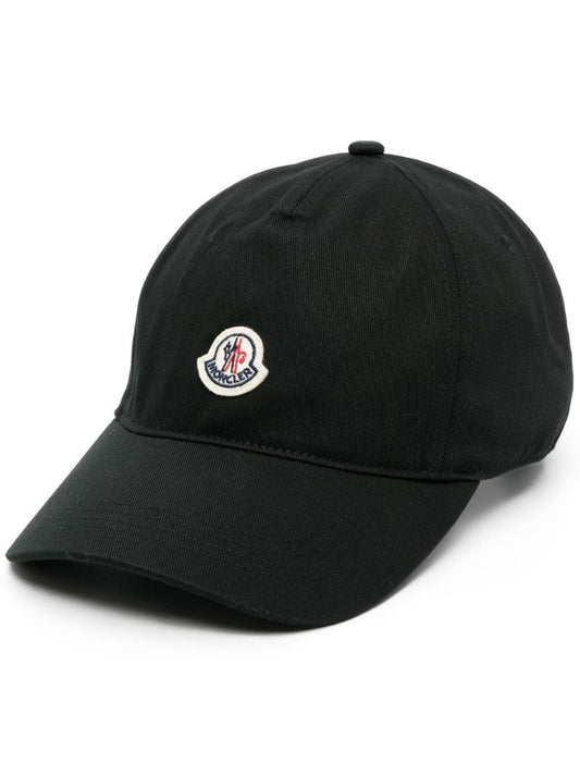 Black Logo Patch Baseball Cap