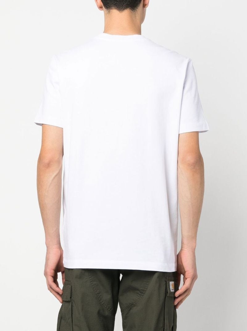 White Logo-print T-shirt