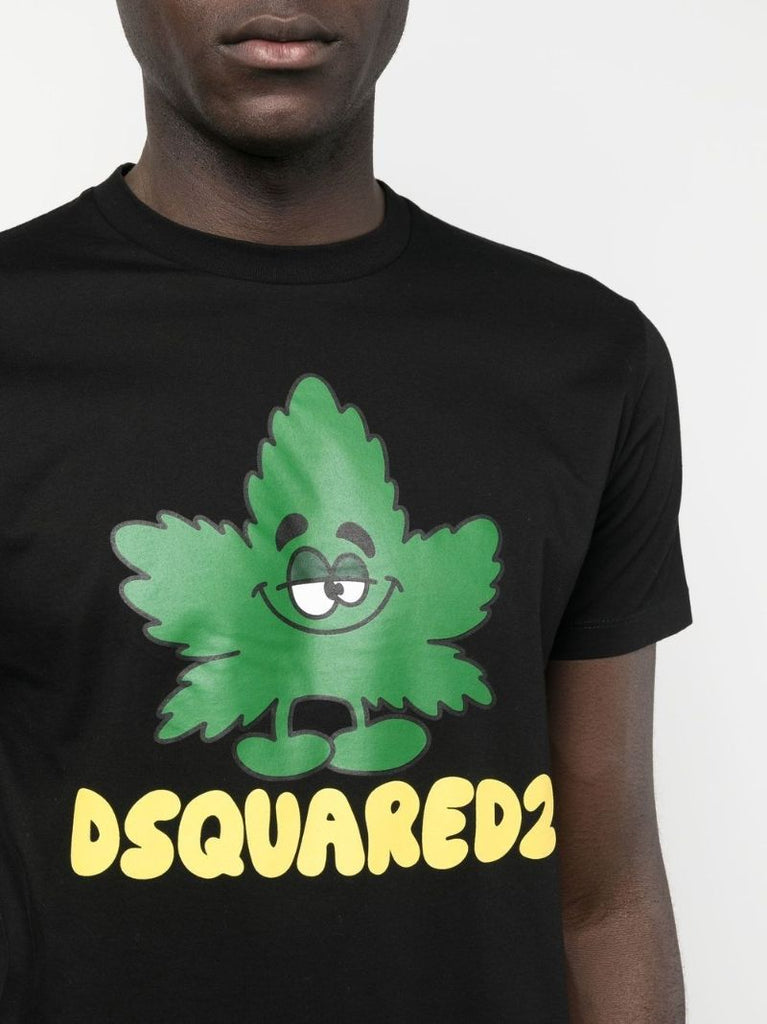 Black Logo Print T-shirt