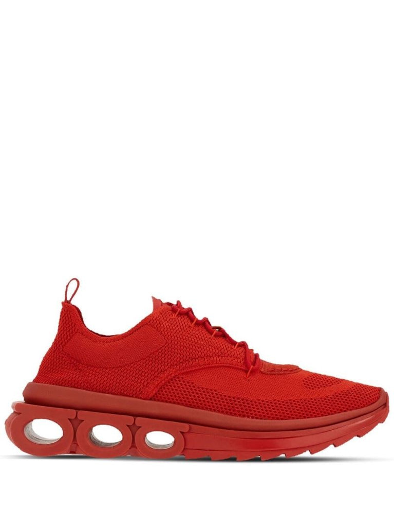Red Gancini Low Top Sneakers