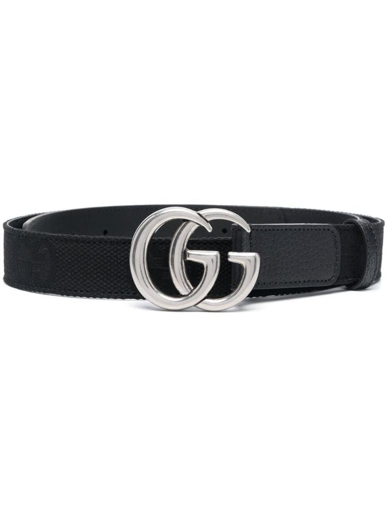 Black Gg Marmont Leather Belt