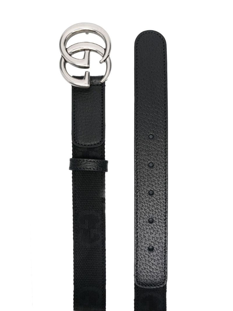 Black Gg Marmont Leather Belt