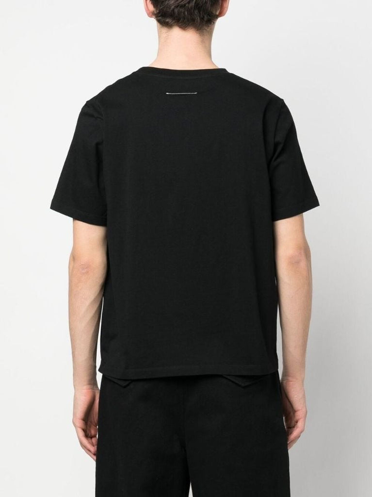 Black Numbers Logo Cotton T-shirt