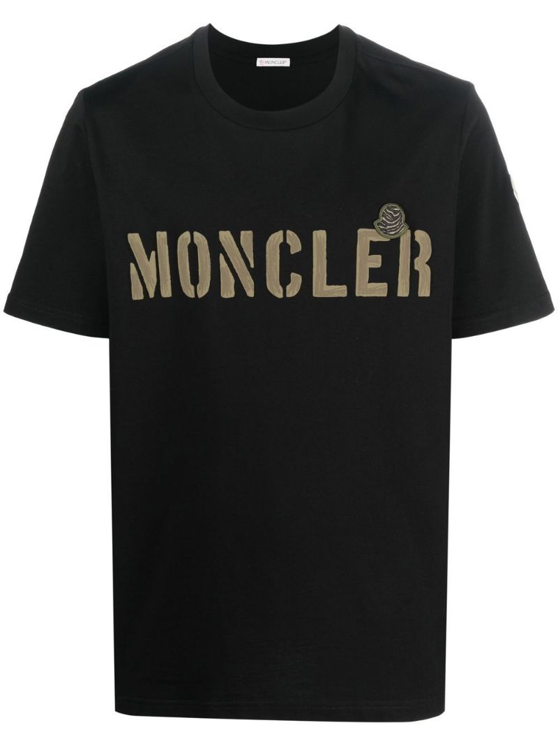 Black Logo Print T-shirt