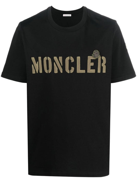 Black Logo Print T-shirt