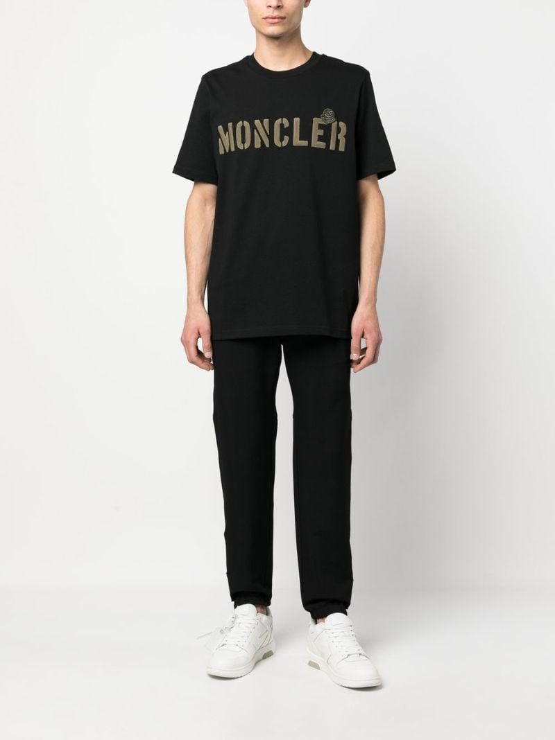 Black Logo Print T-shirt