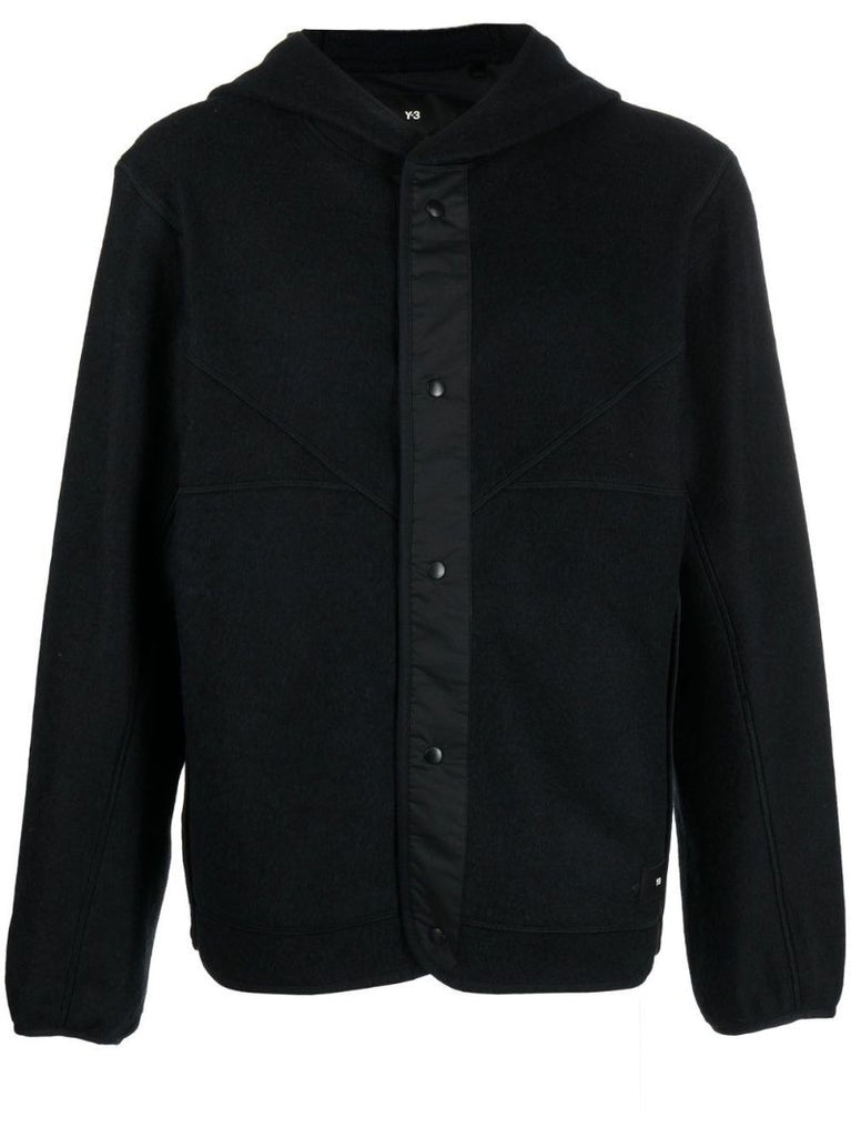 Black Fleece Hooded Jacket