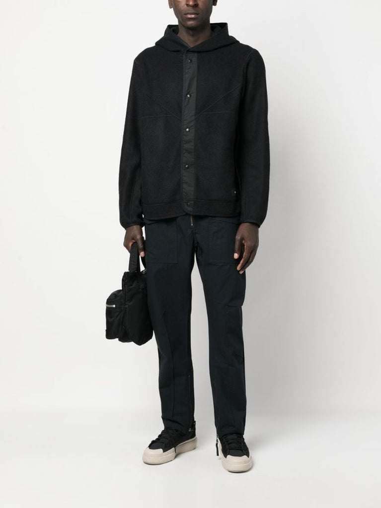 Black Fleece Hooded Jacket