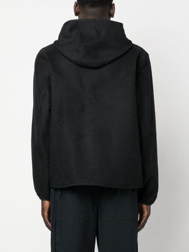 Black Fleece Hooded Jacket