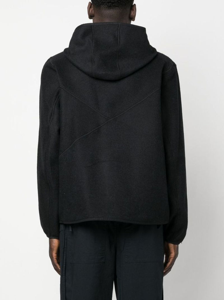Black Fleece Hooded Jacket
