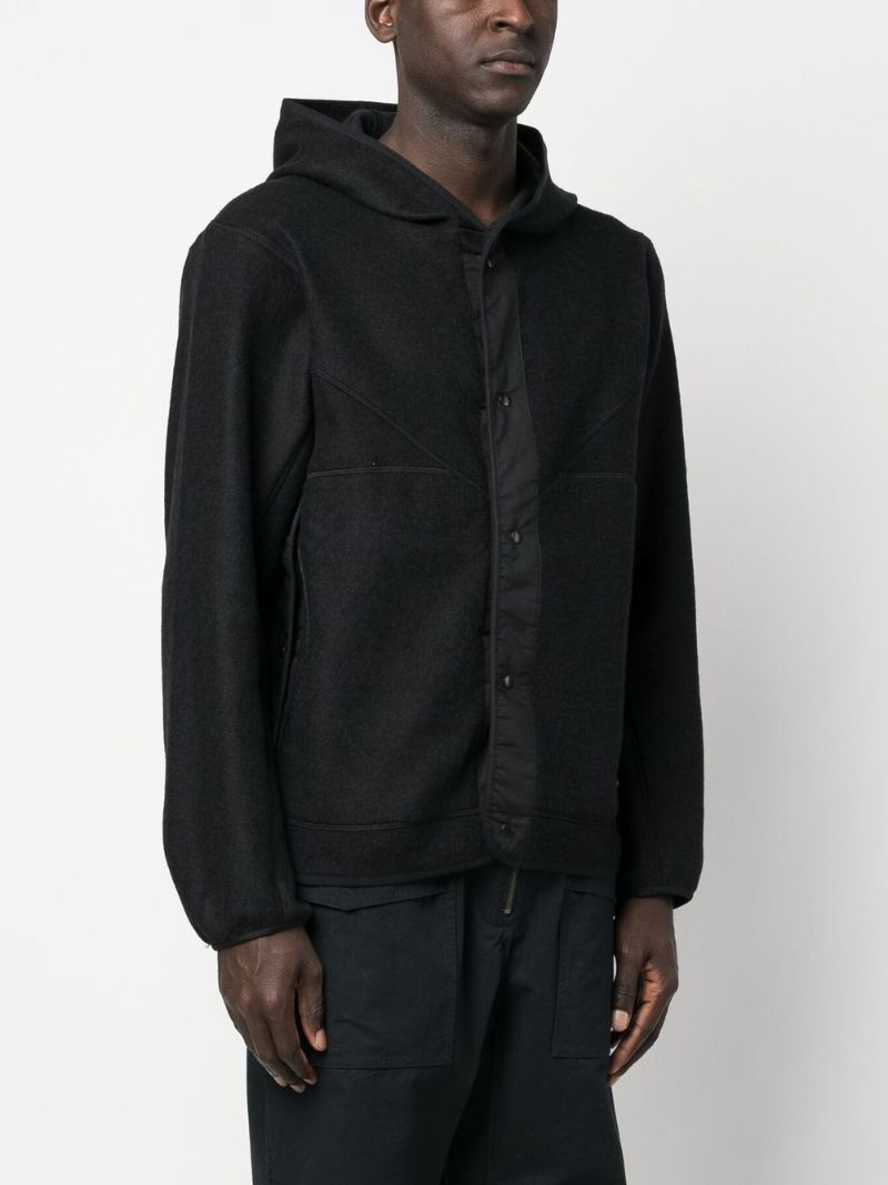 Black Fleece Hooded Jacket