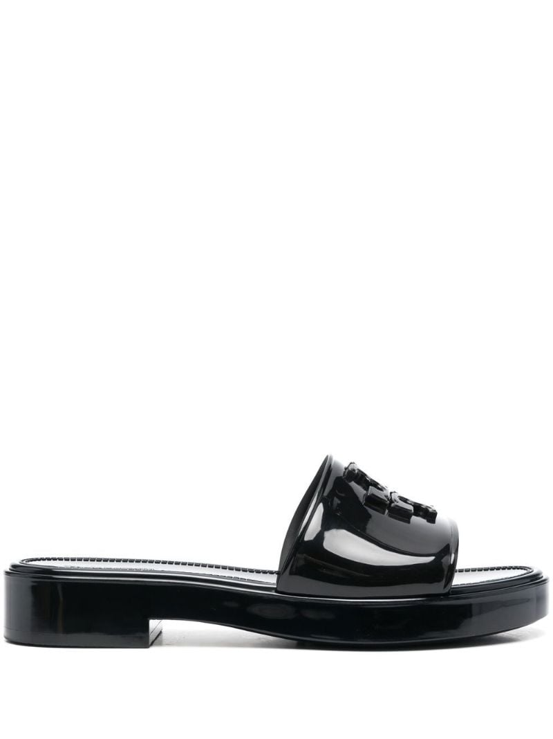 Black Eleanor Jelly Slide Mules