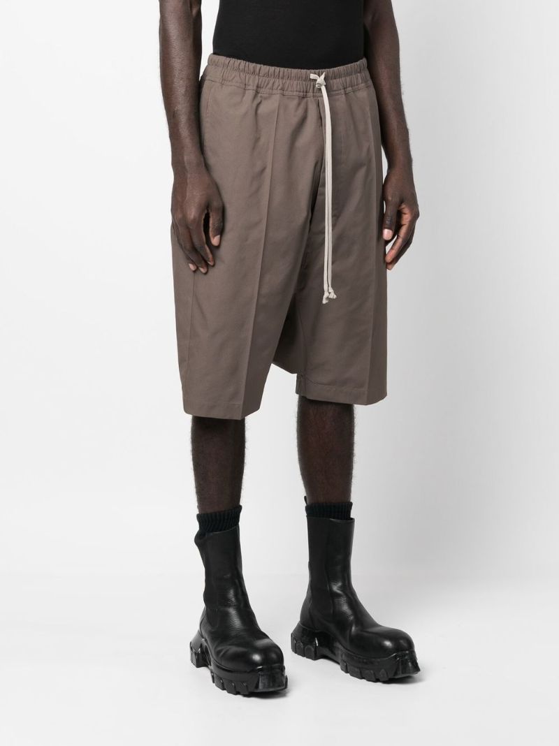 Neutral Drop-crotch Knee-length Shorts