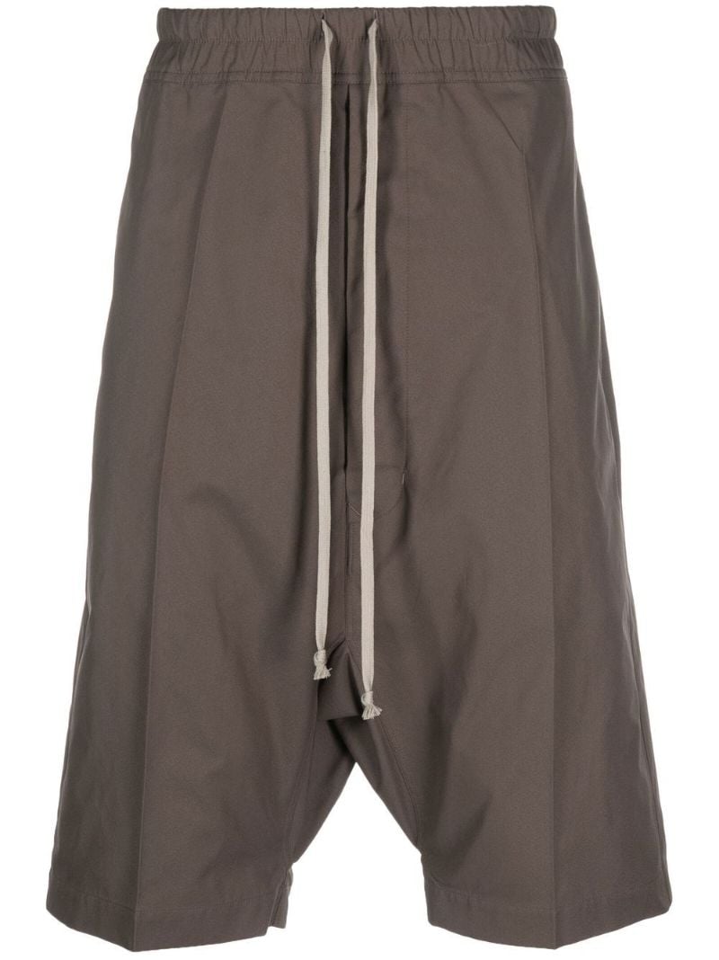 Neutral Drop-crotch Knee-length Shorts
