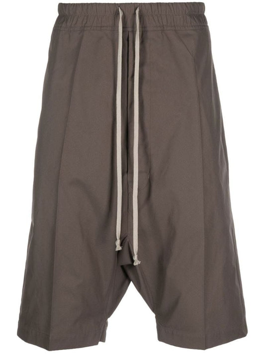 Neutral Drop-crotch Knee-length Shorts