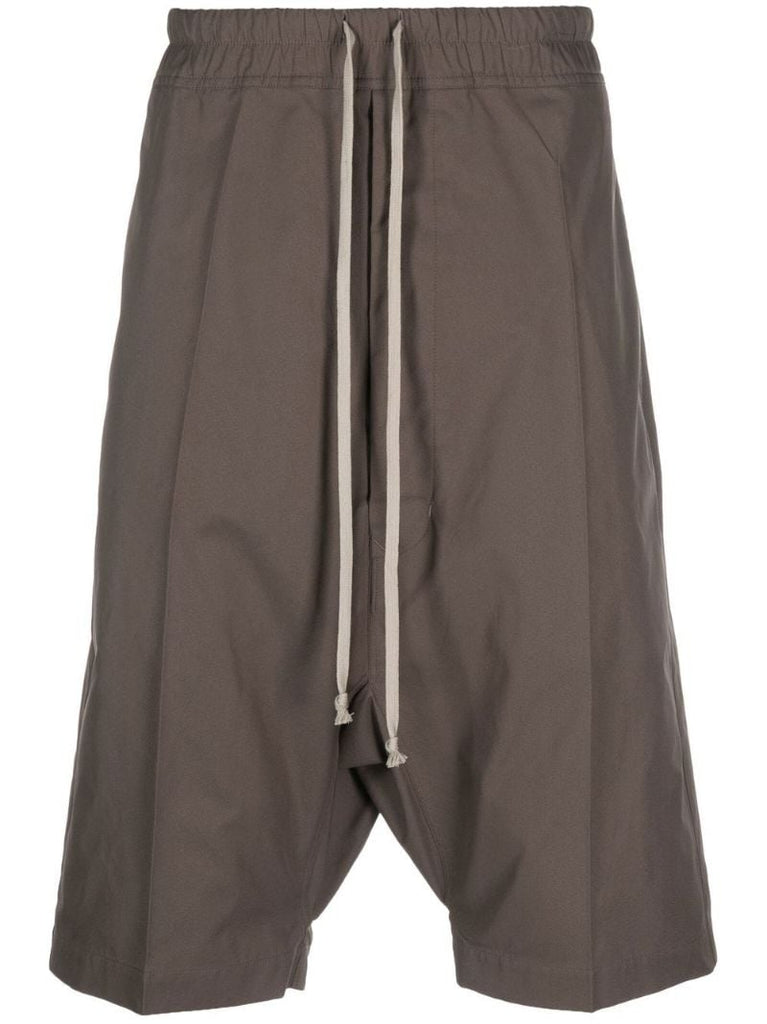 Neutral Drop-crotch Knee-length Shorts