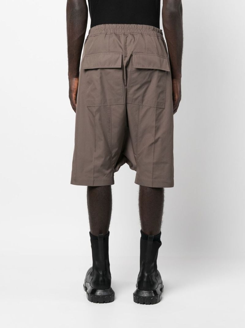 Neutral Drop-crotch Knee-length Shorts