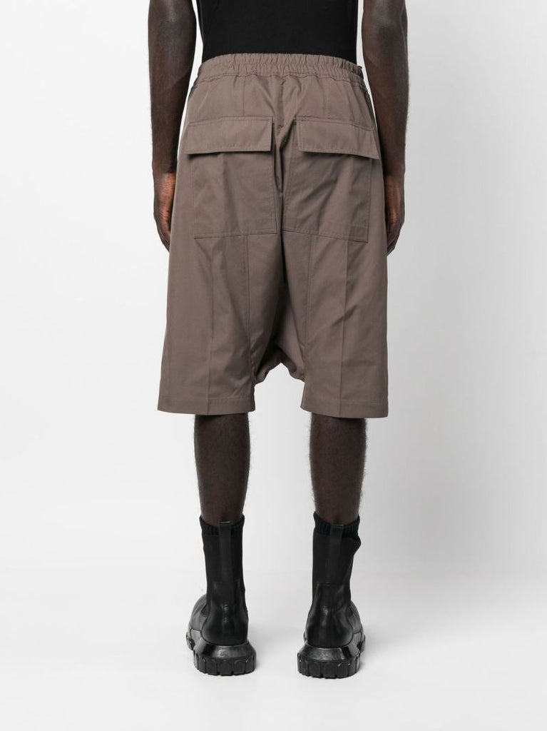 Neutral Drop-crotch Knee-length Shorts