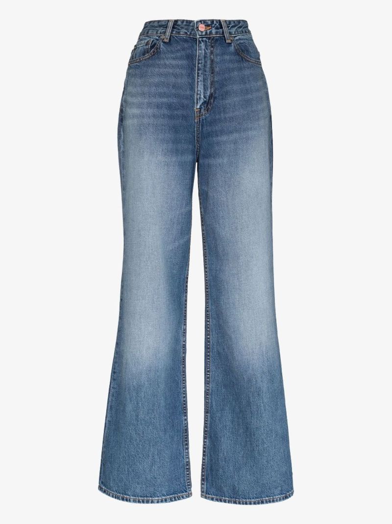 Blue Magny Wide-leg Jeans