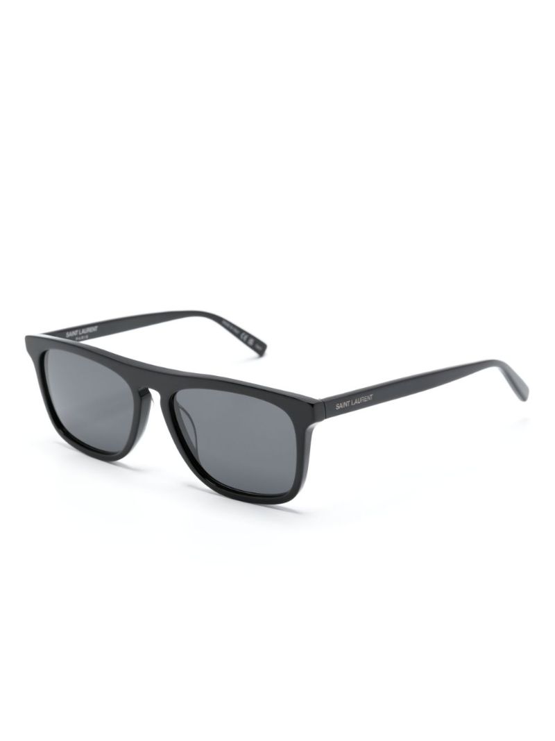 Brown Rectangle Sunglasses