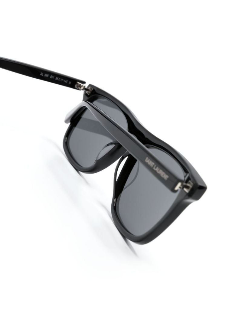 Brown Rectangle Sunglasses
