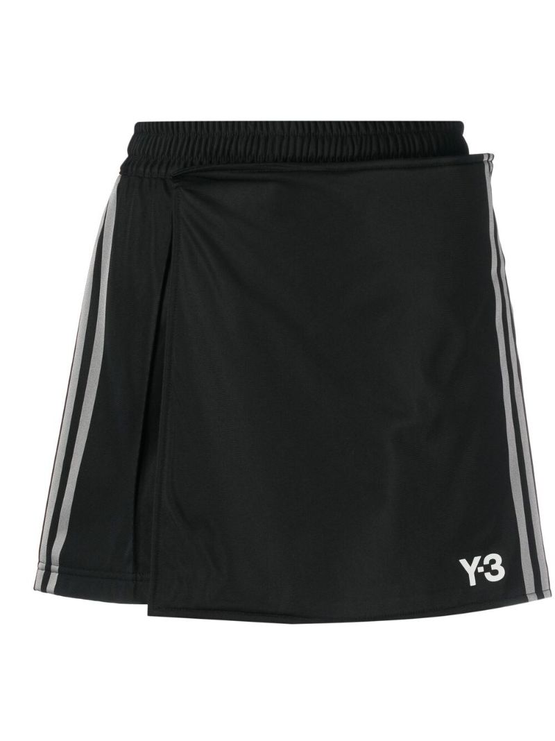 Black Logo-print Cotton Skorts