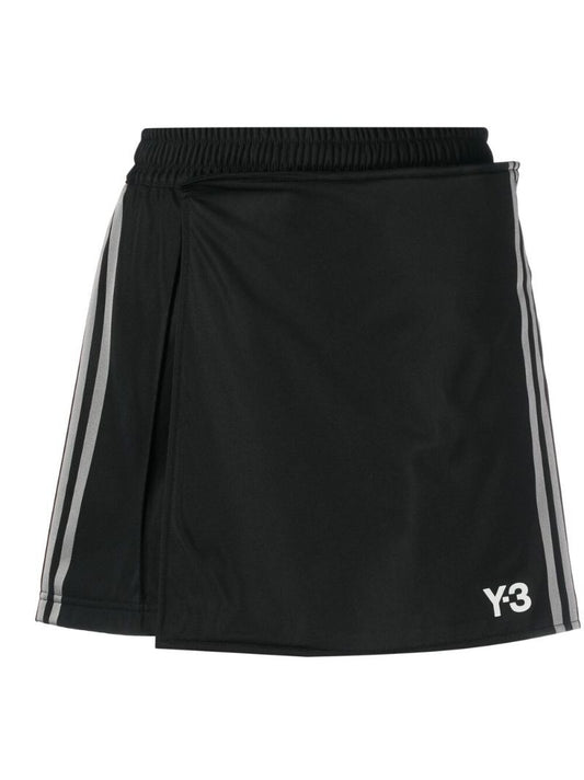 Black Logo-print Cotton Skorts