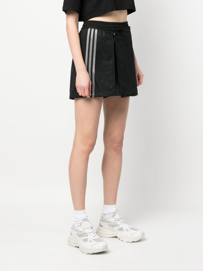 Black Logo-print Cotton Skorts