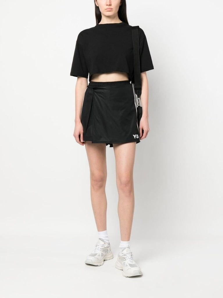 Black Logo-print Cotton Skorts