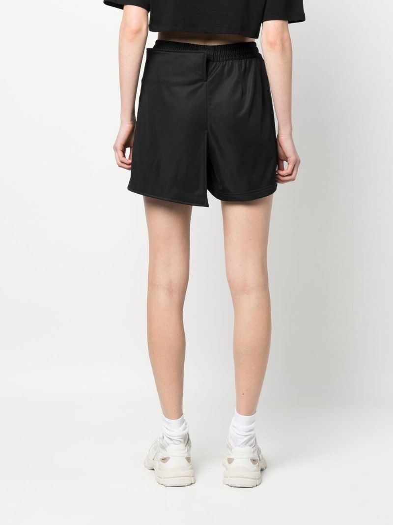 Black Logo-print Cotton Skorts