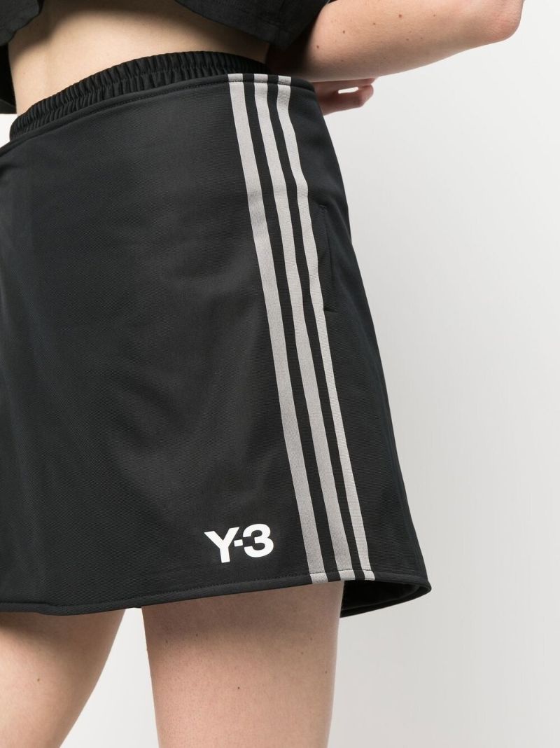 Black Logo-print Cotton Skorts