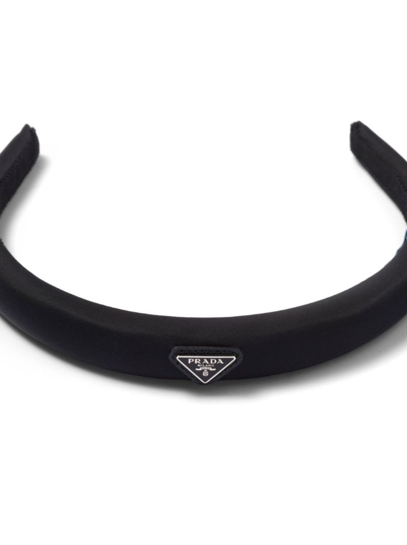 Black Re-nylon Logo Headband