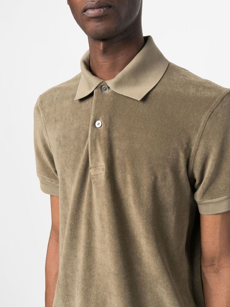 Green Terry Polo Shirt