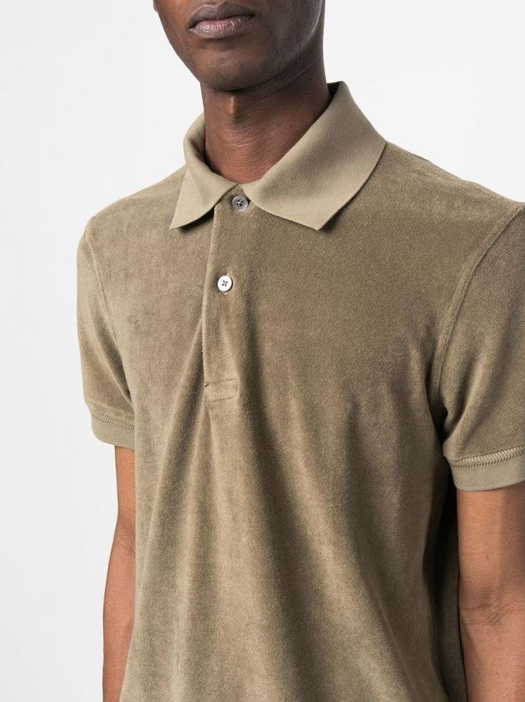 Green Terry Polo Shirt