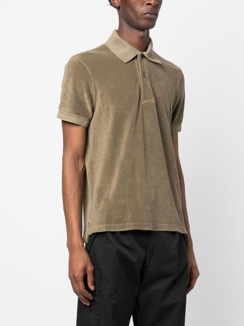Green Terry Polo Shirt