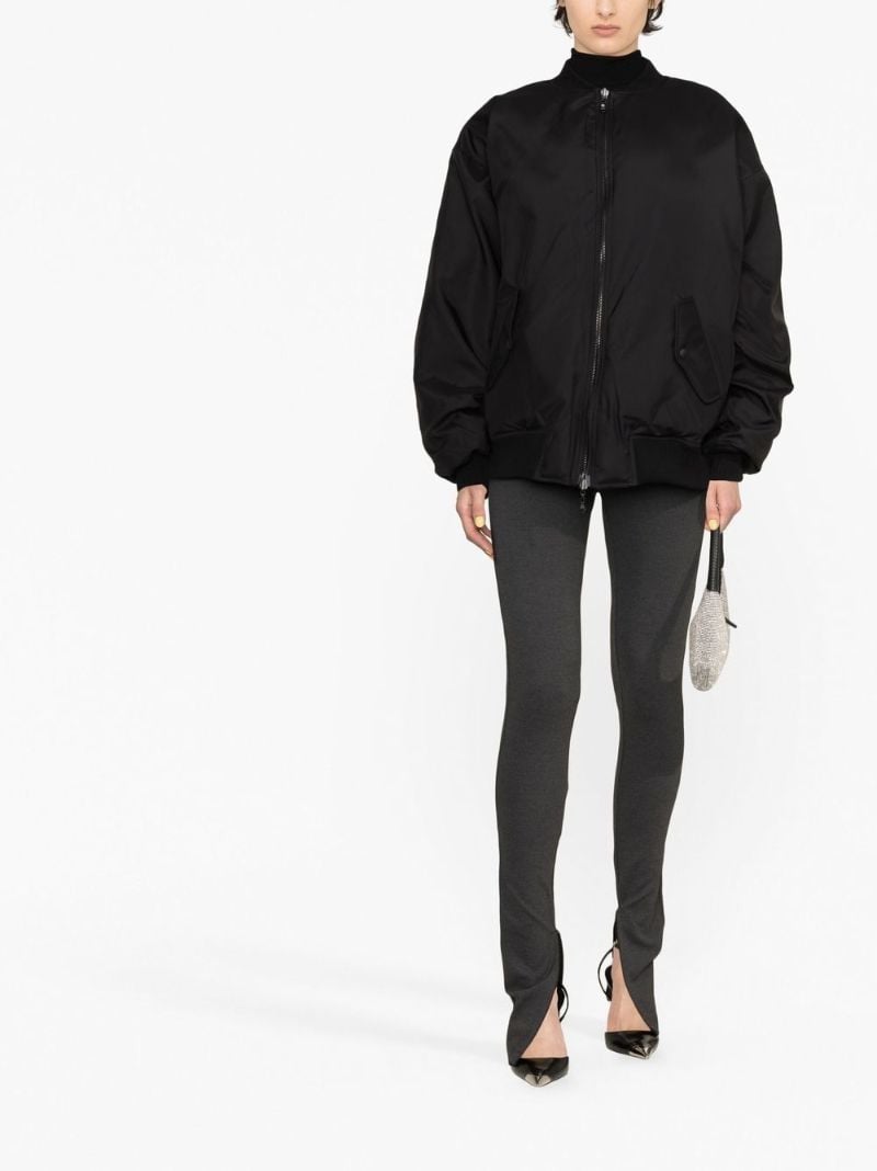 Black Reversible Bomber Jacket