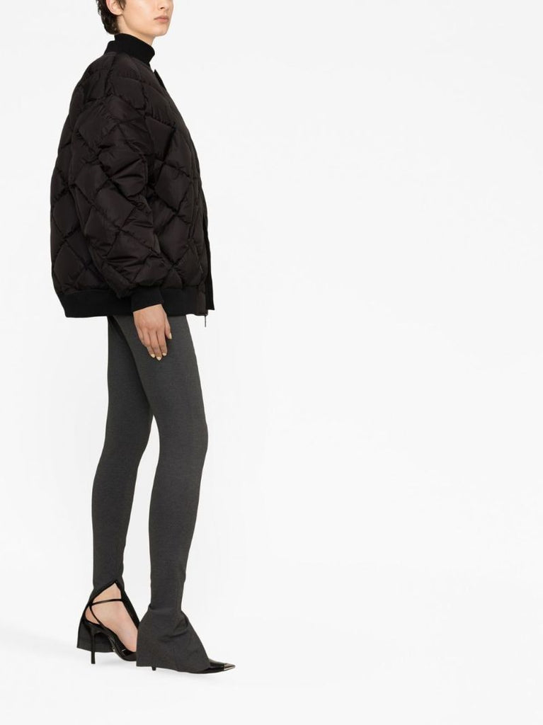 Black Reversible Bomber Jacket