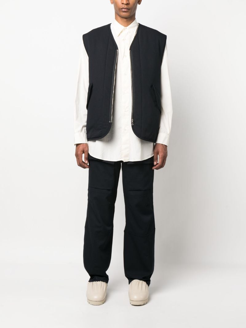 Blue Grant Flap Pocket Cargo Trousers